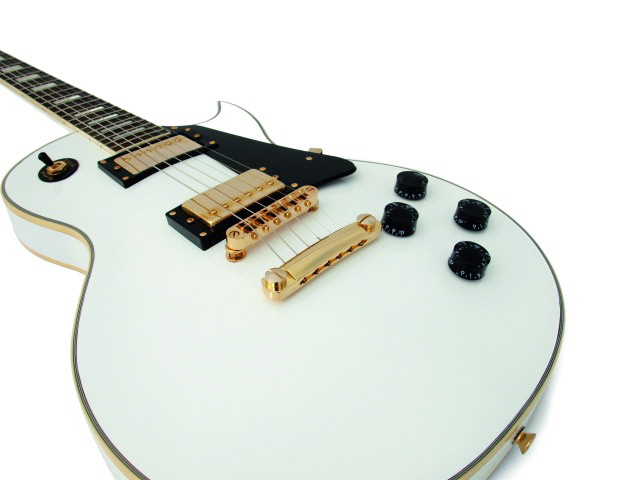 Guitare électrique LP-520, blanc/or - dimavery
